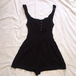 Black Romper with pockets. Fire Los Angeles.